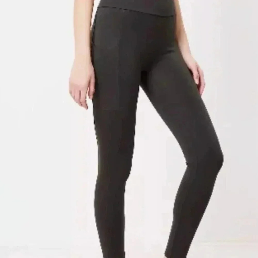 Lou & Gray Gray side pocket ponte leggings small